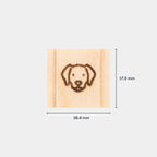 Holz Blitzschuhabdeckung 1er Set mit Lasergravur - Nordkit