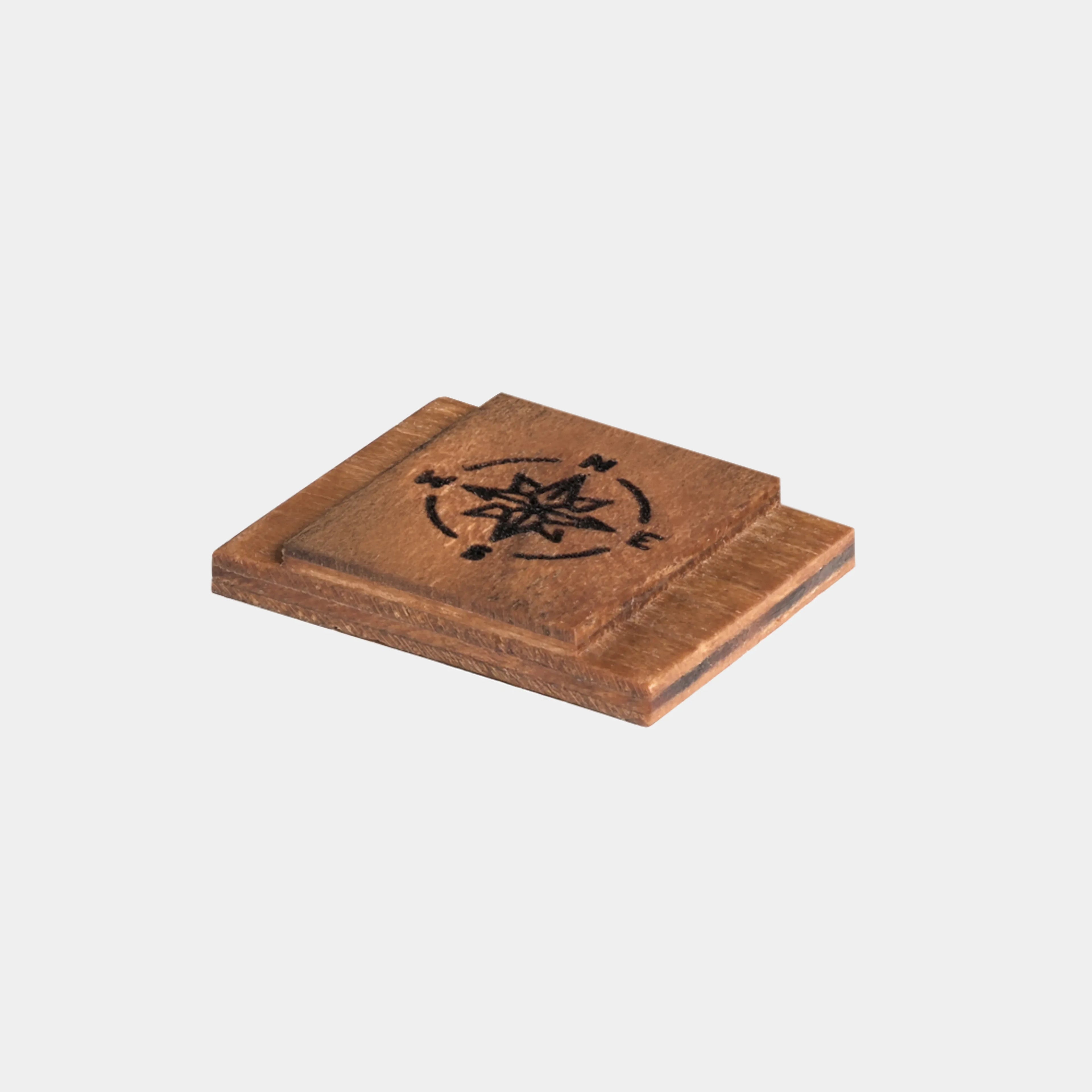 Sony wooden hot shoe cover, 1-pack with laser-engraved compass